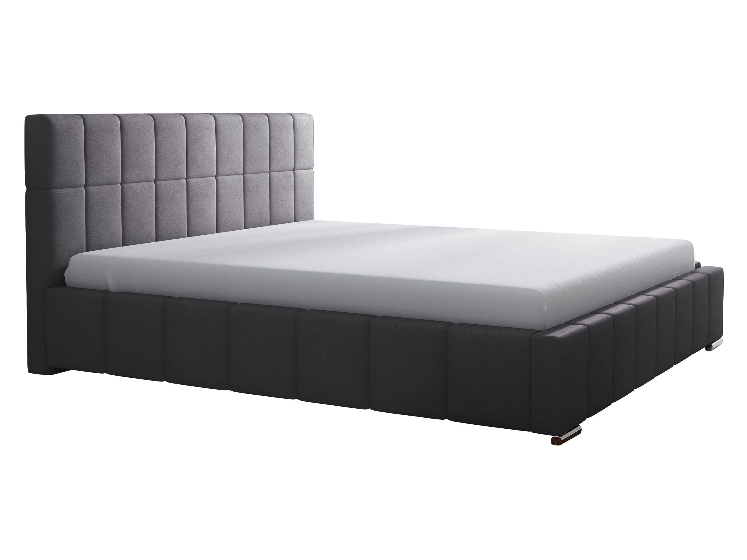 POLSTERBETT Leo - Grau, Holz (180/200cm) - MIRJAN24