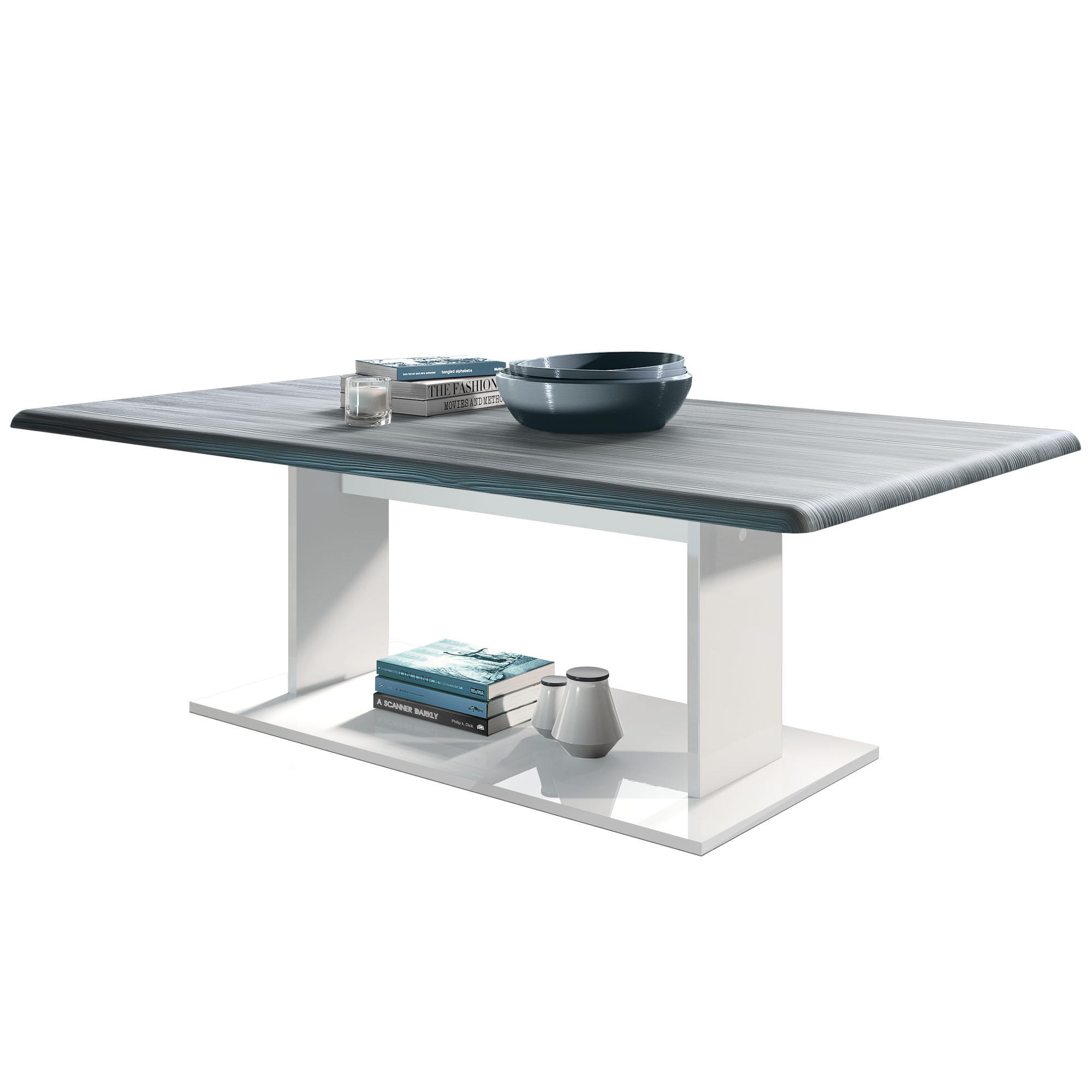 COUCHTISCH Mono Tischplatte in Avola-Anthrazit - Anthrazit, Holzwerkstoff (70/120/40cm) - Vladon