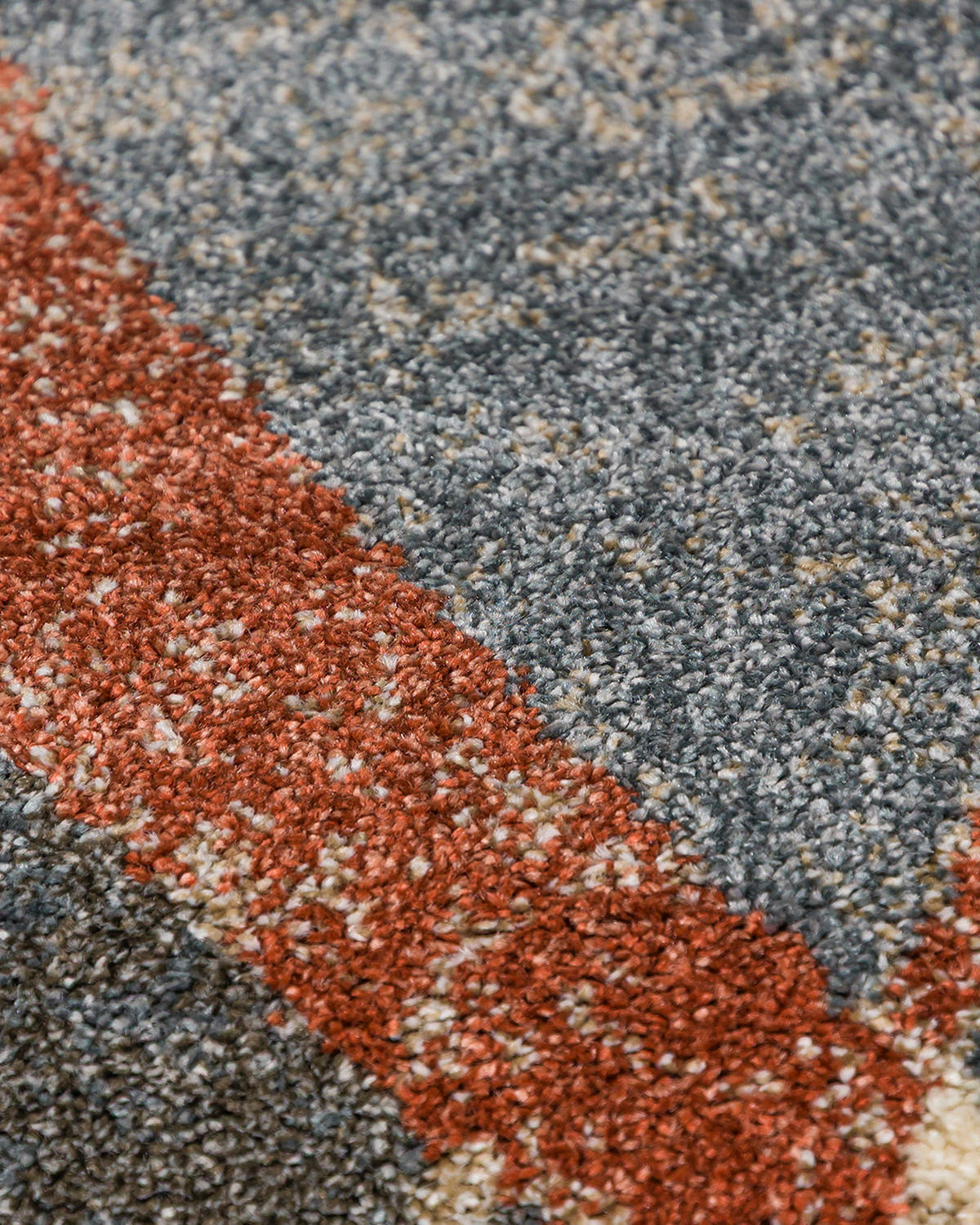 TEPPICH Beige Geometrisch In-Outdoor Pflanzlich Kurzflor Rechteckig 80 x 150 cm - Schieferfarben/Blaugrau, Textil (80/150cm) - Mazovia