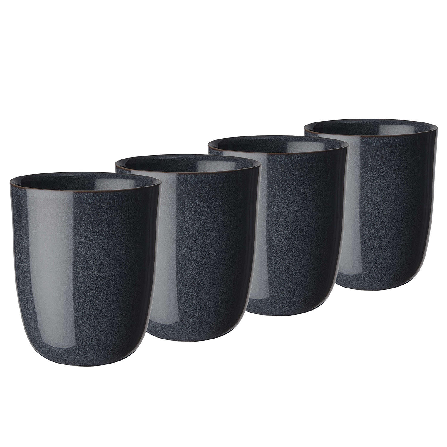 TASSE (4er Set) Native - Blau, Keramik (0.3L) - BUTLERS