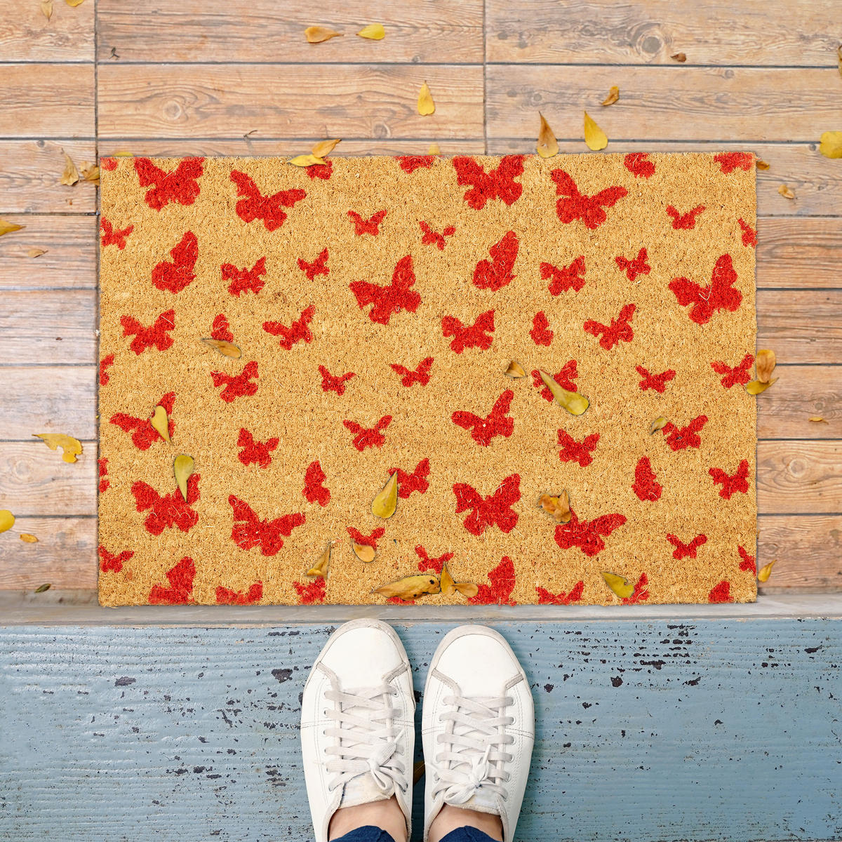 FUSSMATTE - Multicolor, Kunststoff/Textil (60/40cm) - Relaxdays