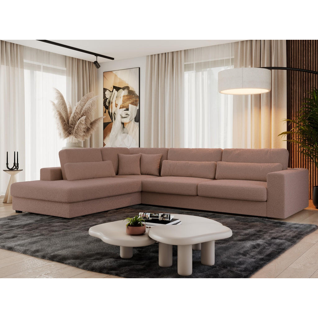 Thumbnail - MKS Ecksofa, Rosa, Textil, 3-Sitzer, L-Form,L-Form, 316x249 cm, Oeko-Tex®, Wohnzimmer, Sofas & Couches, Wohnlandschaften...