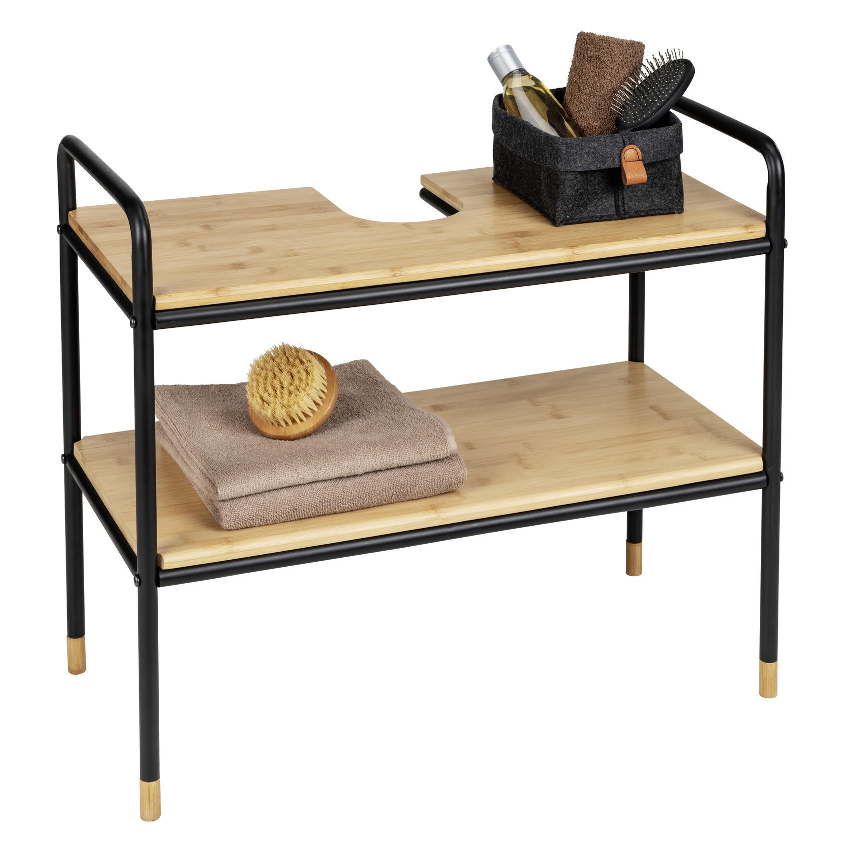 WASCHBECKENUNTERSCHRANK Loft 70/60/33,5 cm - Beige, Naturmaterialien (70/60/33.5cm)