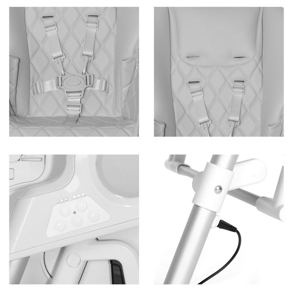 HOCHSTUHL 2 in 1 Camminando rosa Babywippe verstellbar Schwingfunktion - Rosa, Kunststoff (58/117/62cm) - Lorelli