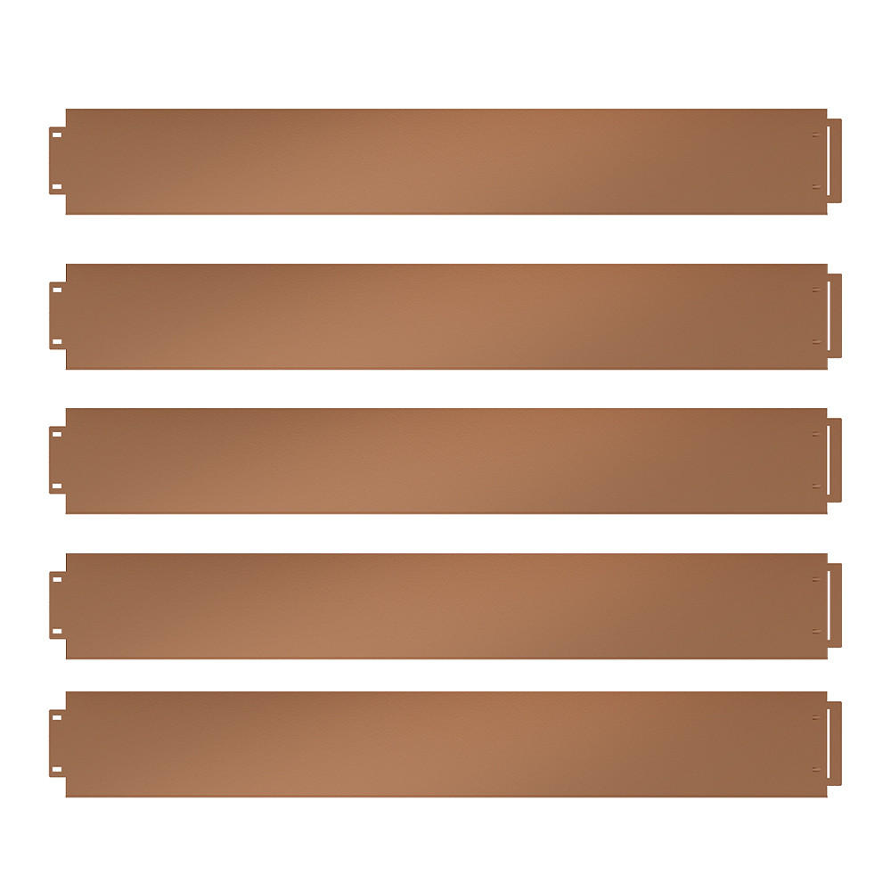 RASENKANTE Braun 100 x 18 cm 25 Meter - Braun, Metall (100/18/0.7cm) - Vicco