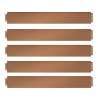 RASENKANTE Braun 100 x 14 cm 45 Meter - Braun, Metall (100/14/0.7cm) - Vicco