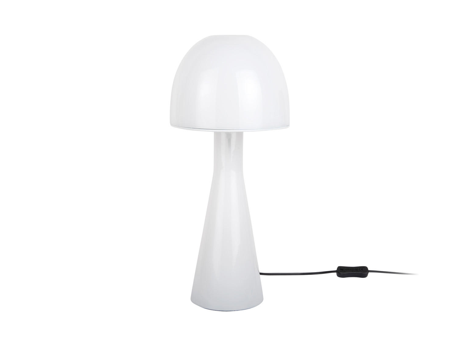 TISCHLAMPE Bombin 20/20/45 cm - Weiß, Glas (20/20/45cm) - Leitmotiv