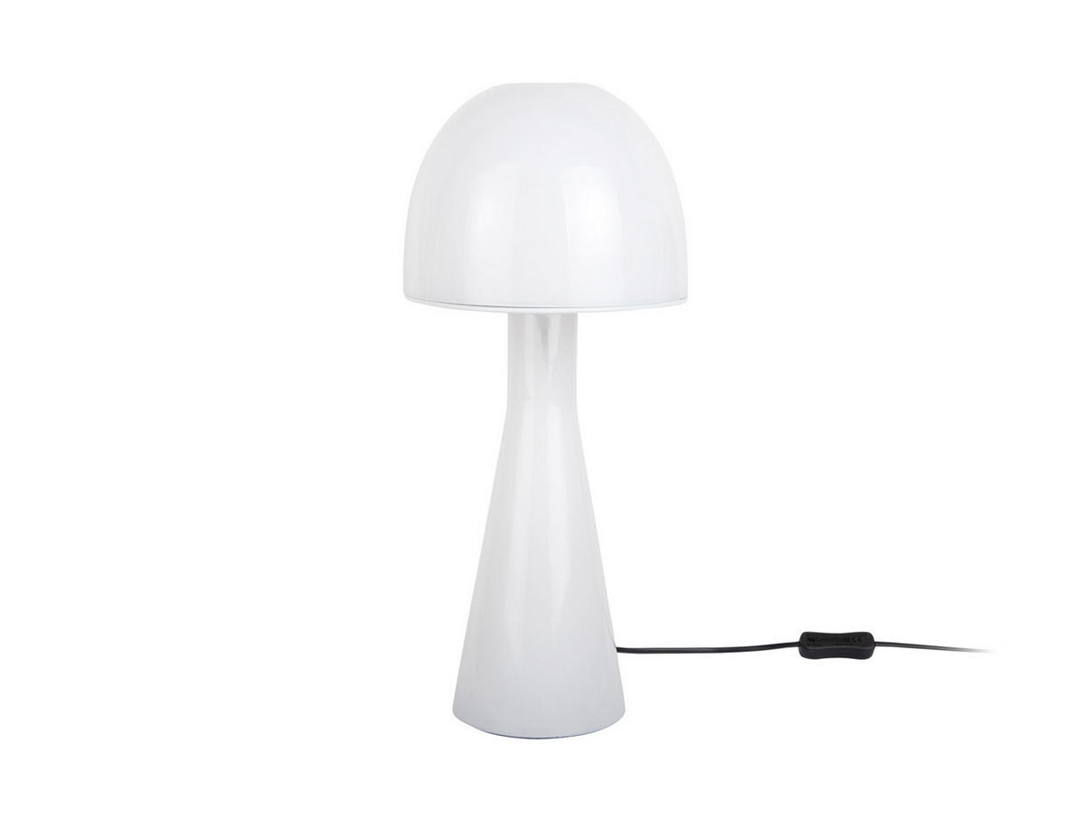 TISCHLAMPE Bombin 20/20/45 cm - Weiß, Glas (20/20/45cm) - Leitmotiv