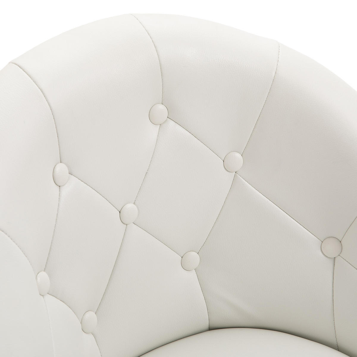COCKTAILSESSEL HAVANNA Kunstleder Weiß - Hellrosa/Silberfarben, Textil (62/88/58cm) - SVITA