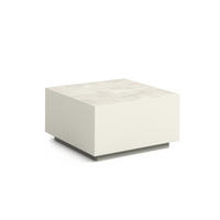 COUCHTISCH QUADRA - Kaschmir/Creme, Holzwerkstoff (65/65/35cm) - Meblini