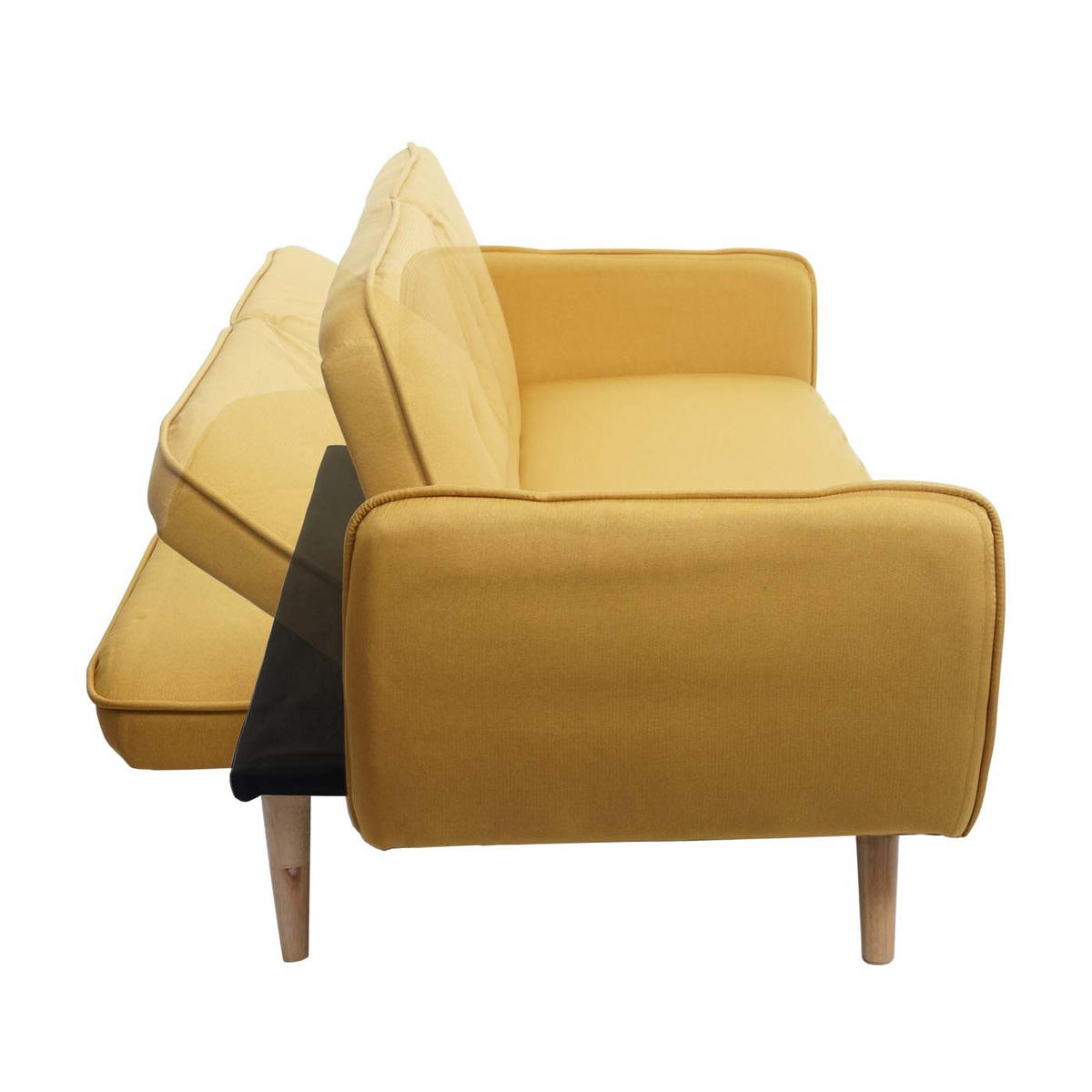 SCHLAFSOFA Gelb - Gelb, Textil (185/78/85cm) - MCW