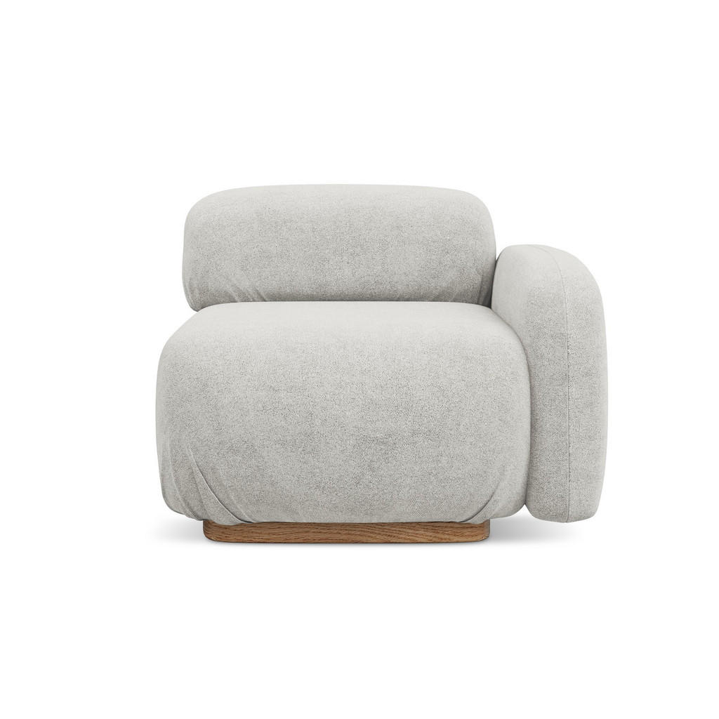 Thumbnail - Makamii Sofaelement, Silber, Textil, 1-Sitzer, Füllung: Schaumstoff, 95x73x95 cm, Made in EU, Wohnzimmer, Sofas & Couche...