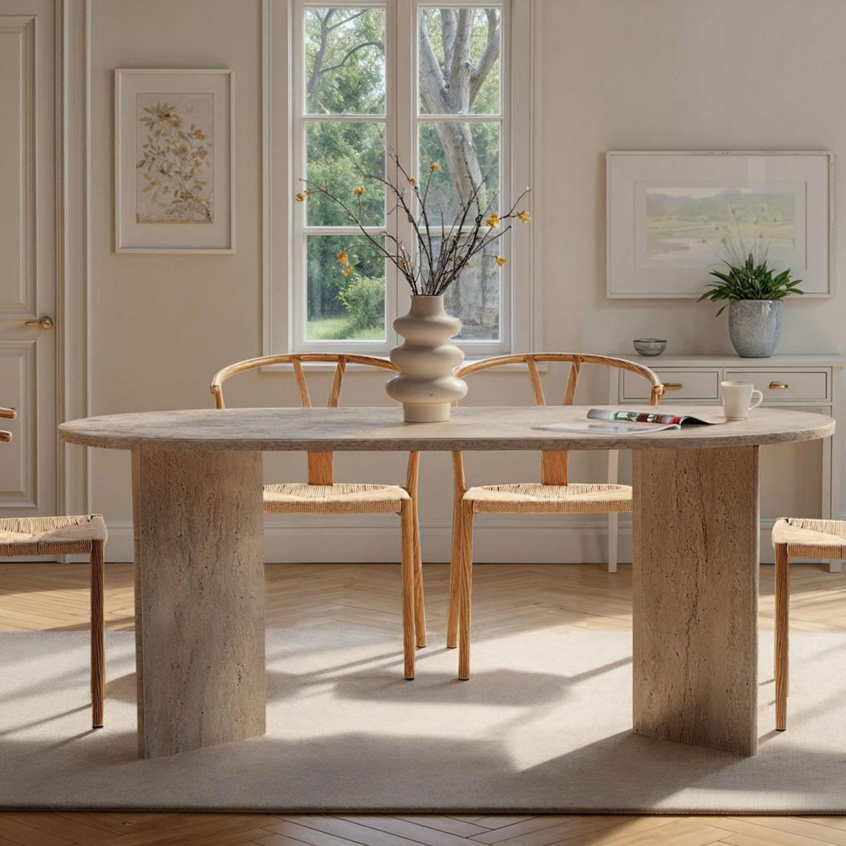 ESSTISCH - Beige - Beige, Holzwerkstoff (180/90/75cm) - Drawer