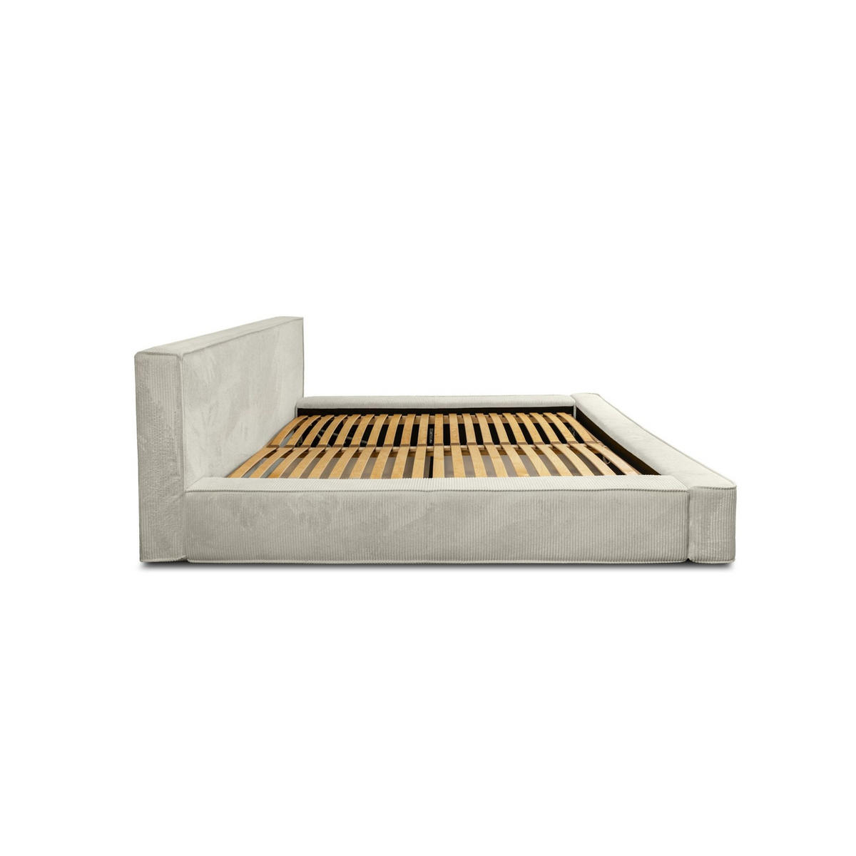 POLSTERBETT Modesto In Lincoln - Creme, Holzwerkstoff/Textil (160/200cm) - Fun Möbel