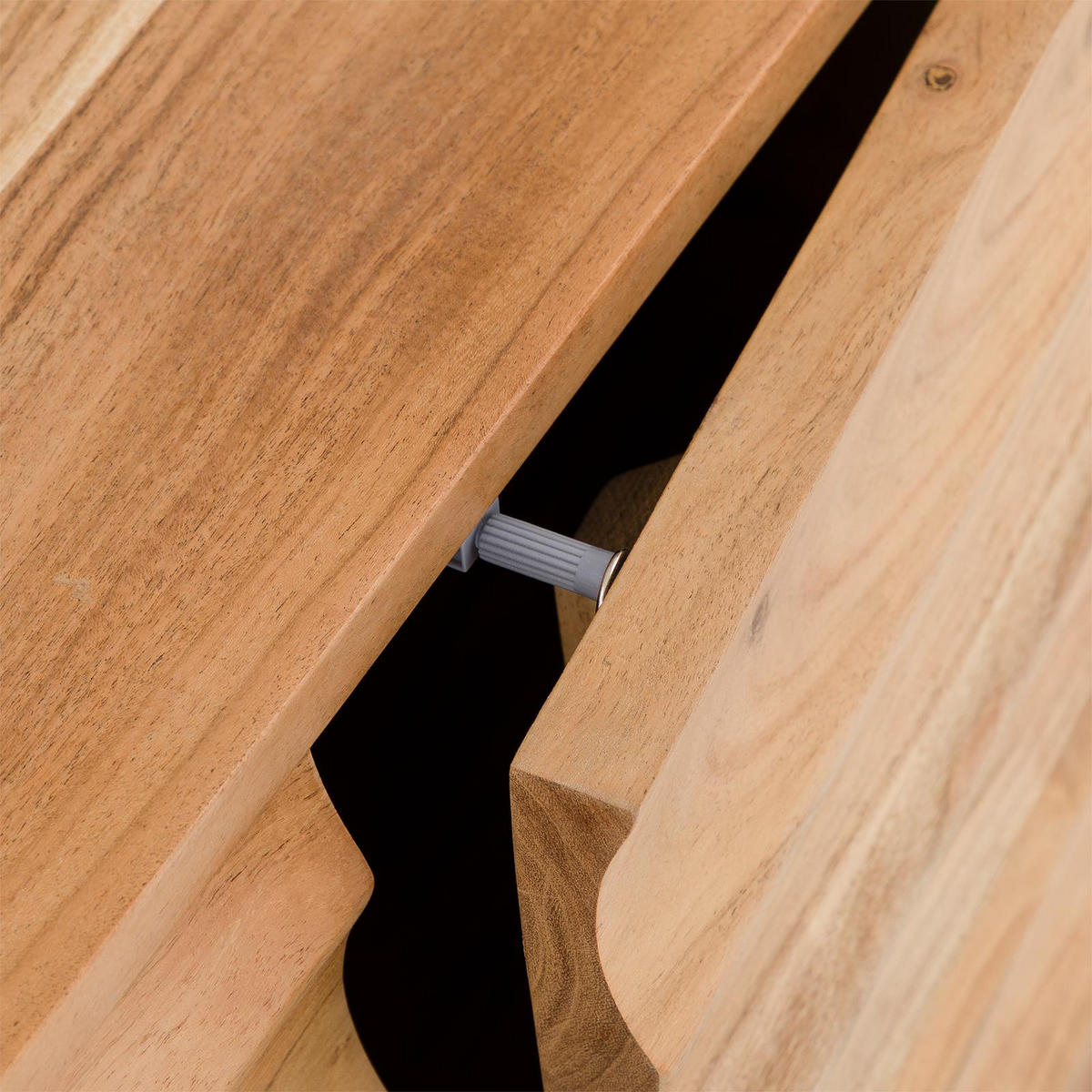 LOWBOARD VEDA natur - Naturfarben, Holz (150/60/40cm) - IDIMEX