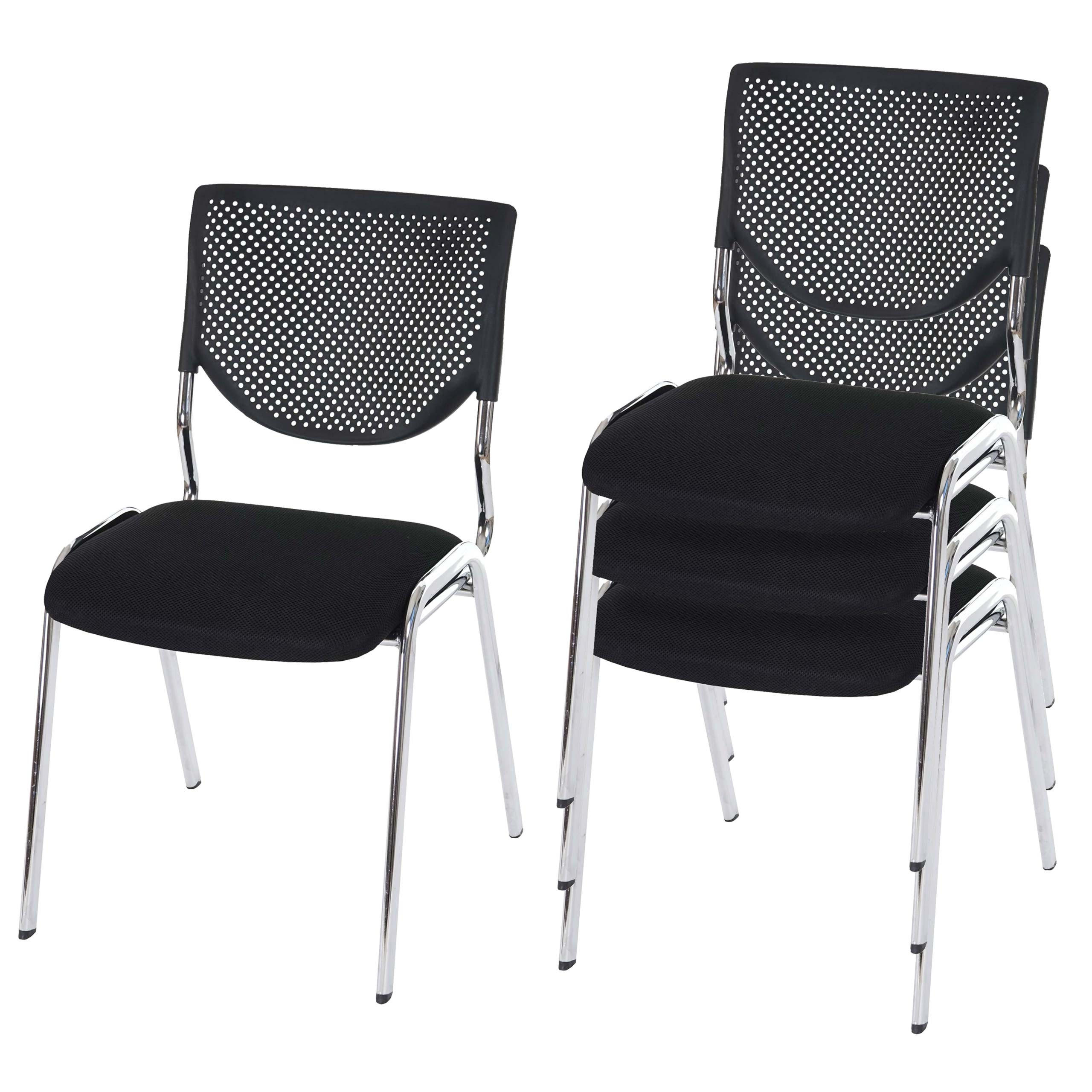 Proregal Besucherstuhl Schwarz 49x83x58 cm