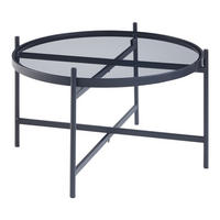 COUCHTISCH Lier 39.5/61 cm - Schwarz, Metall (61/61/39.5cm) - [en.casa]