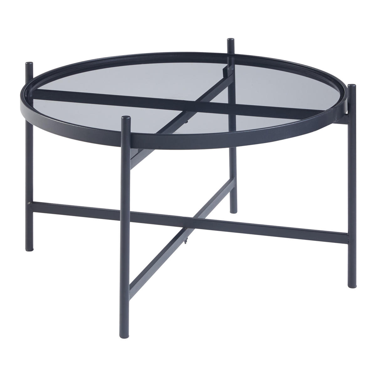 COUCHTISCH Lier 39.5/61 cm - Schwarz, Metall (61/61/39.5cm) - [en.casa]