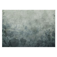FOTOTAPETE 208x146 cm - Pflanzeneleganz - Grau, Textil (208/146cm) - Wallfluent