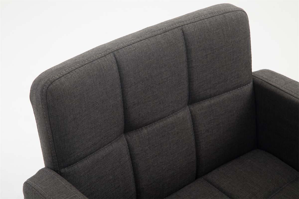 LOUNGESESSEL Riyadh Stoff Dunkelgrau Barhocker Sessel Lounger - Dunkelgrau, Textil (58/80/48cm) - DELUKE