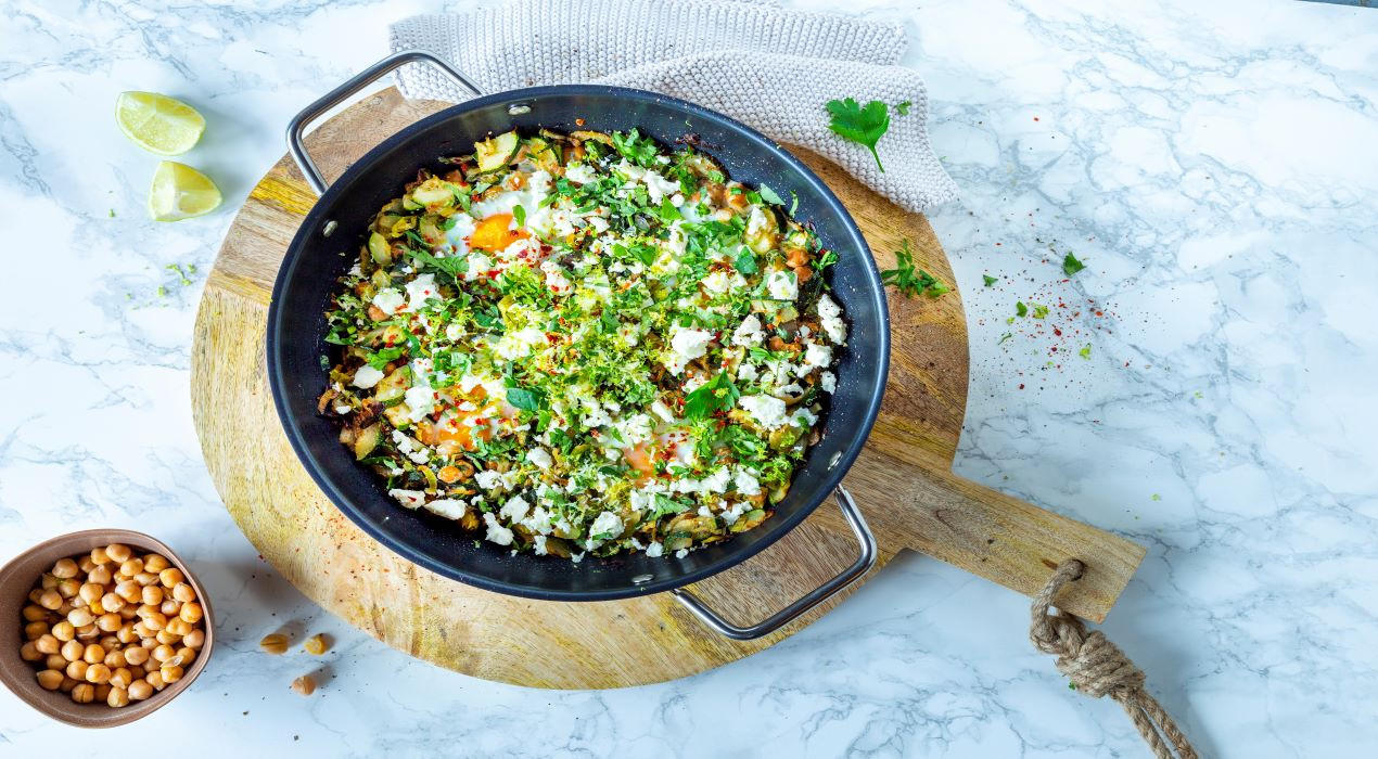 XXXLecker-gruenes-Shakshuka-mit-Feta