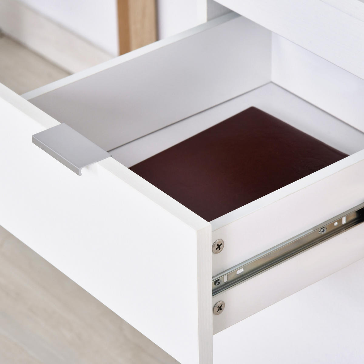 BÜROTISCH Weiß 1 Stück - Weiß, Holzwerkstoff (50/112.5/75.5cm) - GiPP
