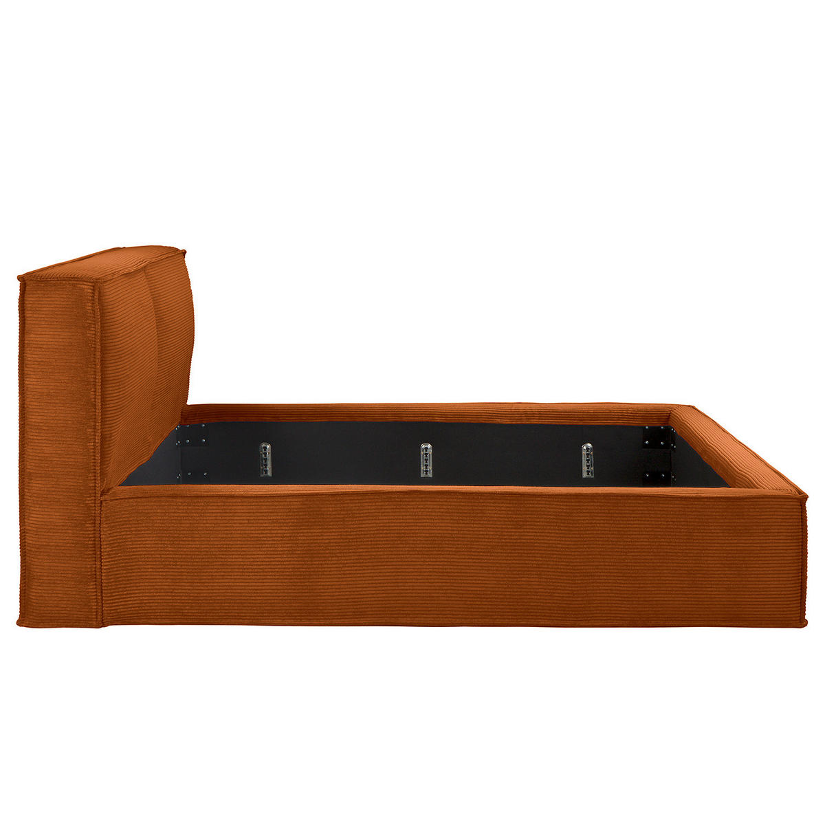 POLSTERBETT - Orange, Textil (160/200cm) - home24