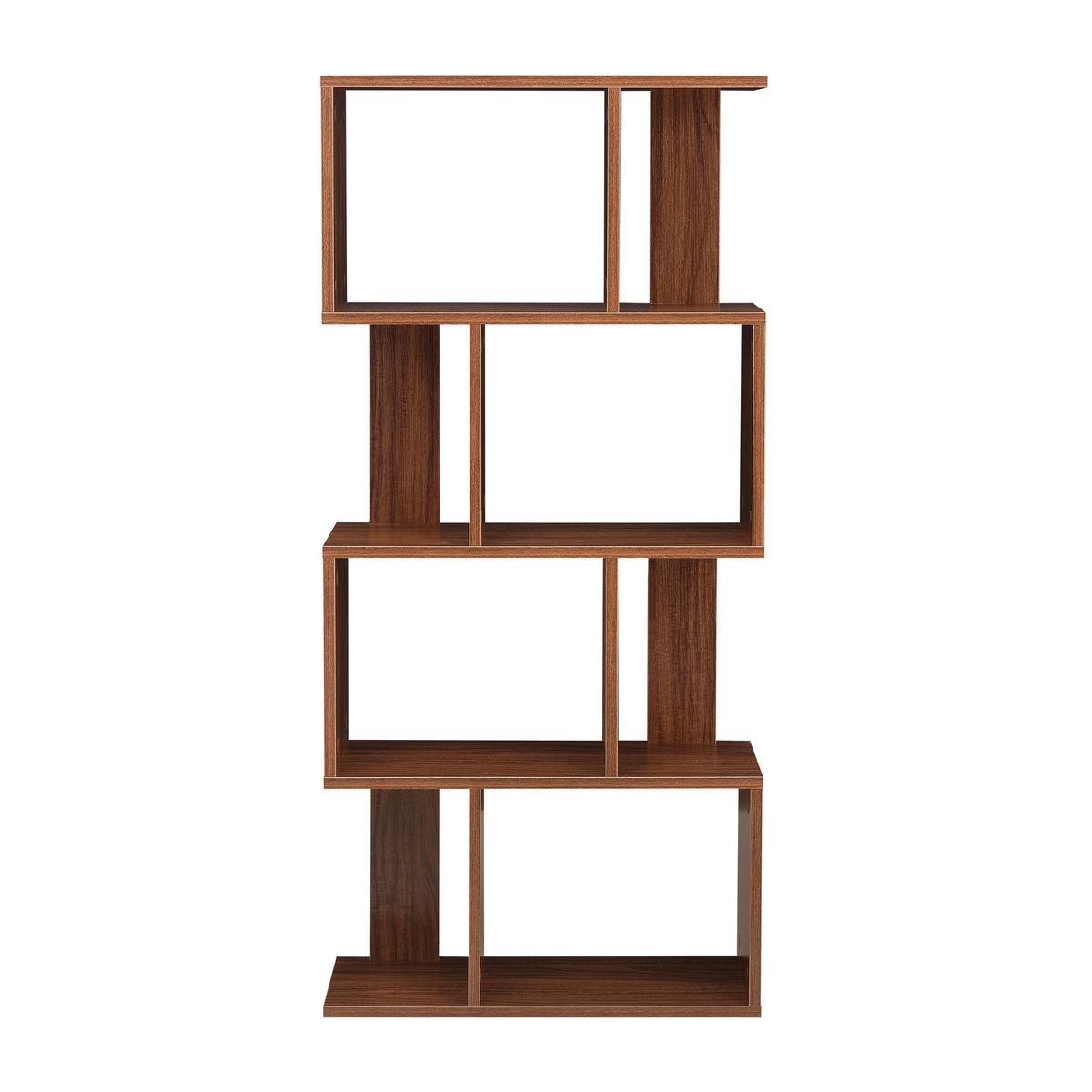 BÜCHERREGAL Brattahlid - Walnussfarben, Holzwerkstoff (60/130/24cm) - [en.casa]
