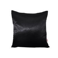 KISSENBEZUG Glanz Satin schwarz 40/40 cm - Schwarz, Textil (40/40cm) - beties Heimtextil