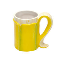 KAFFEETASSE Banana Romance, Dolomit, Gelb, 11 cm - Gelb, Keramik (0.37L) - Donkey Products