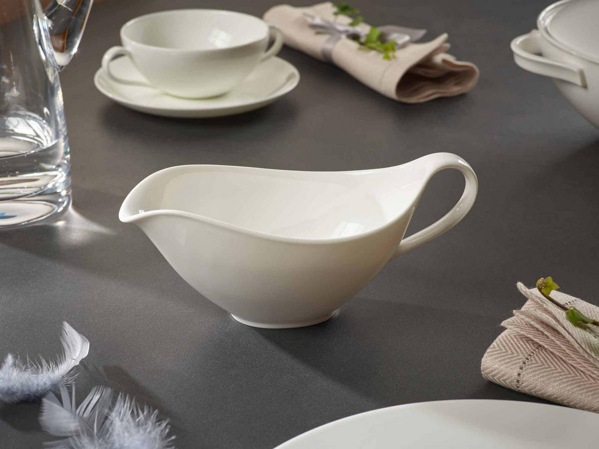 SAUCIERE MIT UNTERTASSE Anmut weiß - Weiß, Keramik (2/2/2cm) - Villeroy & Boch