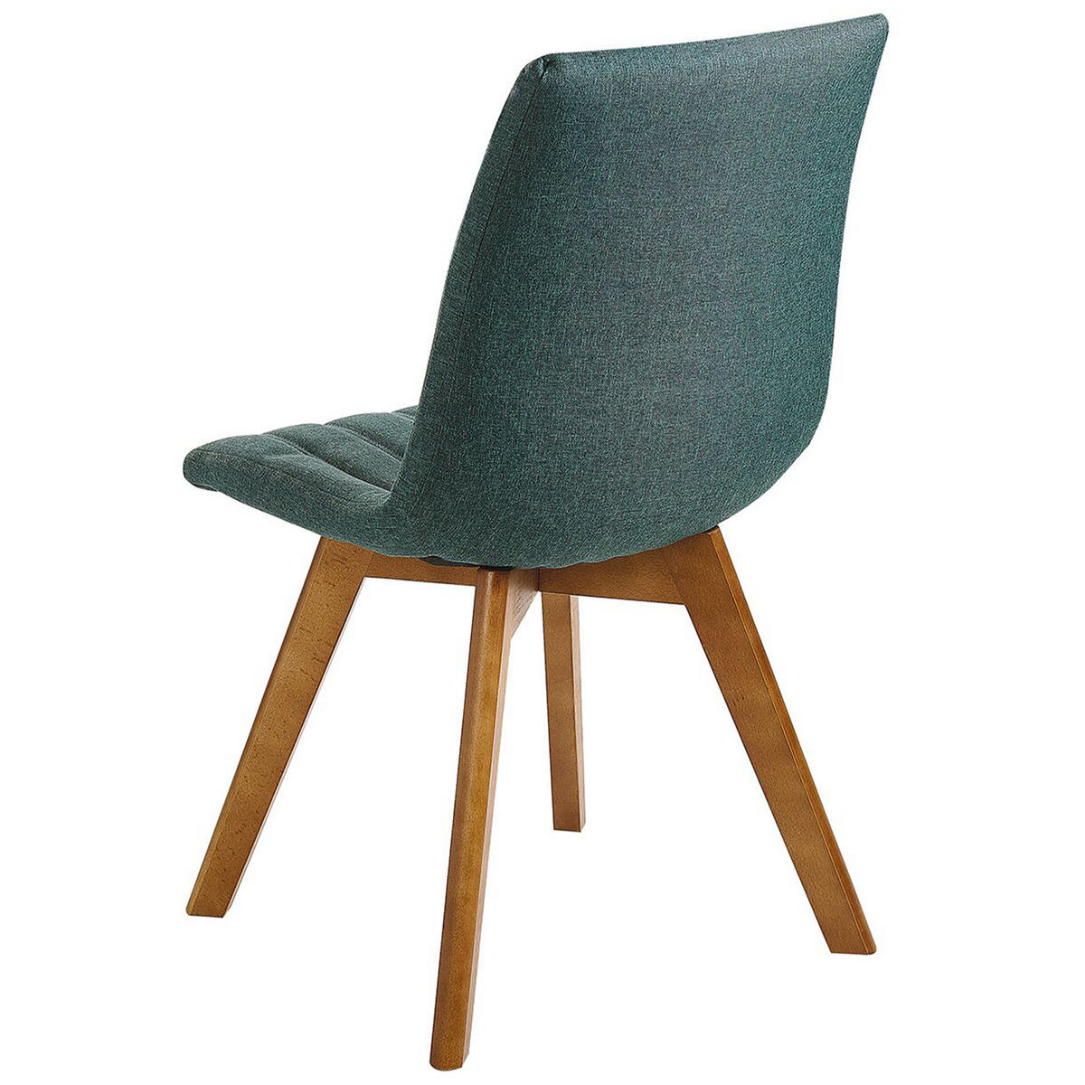 STUHL 2er-Set Polsterbezug Grün Calgary - Grün, Holz/Textil (45/84/53cm) - Beliani