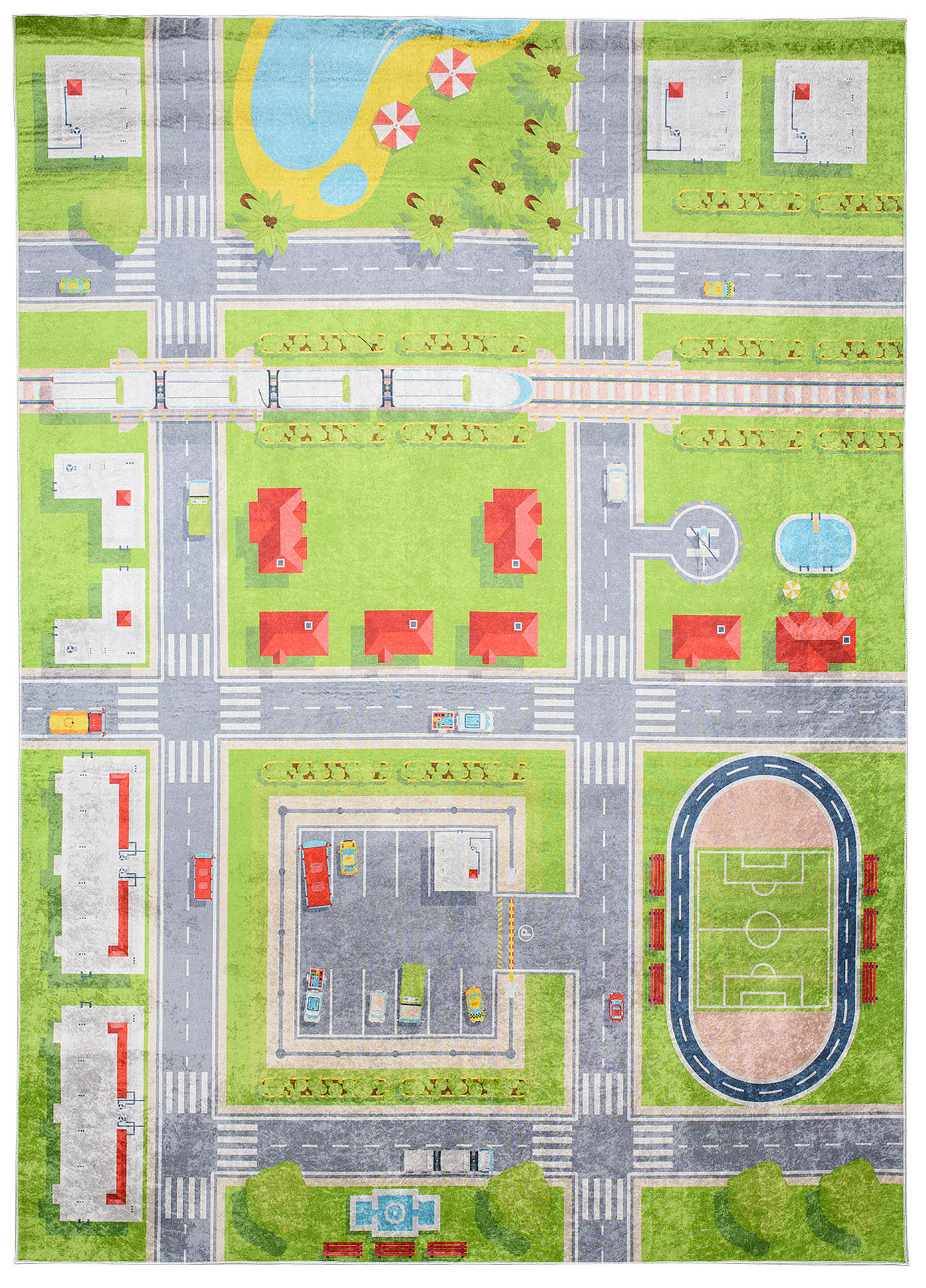 Tapiso Teppich Grün 80x150 cm