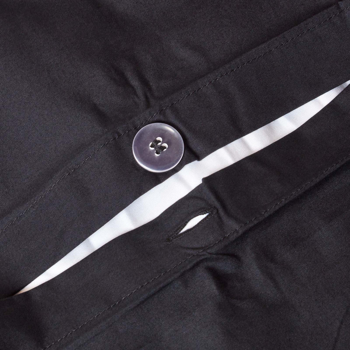 BETTWÄSCHE Perkal Fadendichte 200 - Schwarz, Textil (260/220cm) - Homescapes
