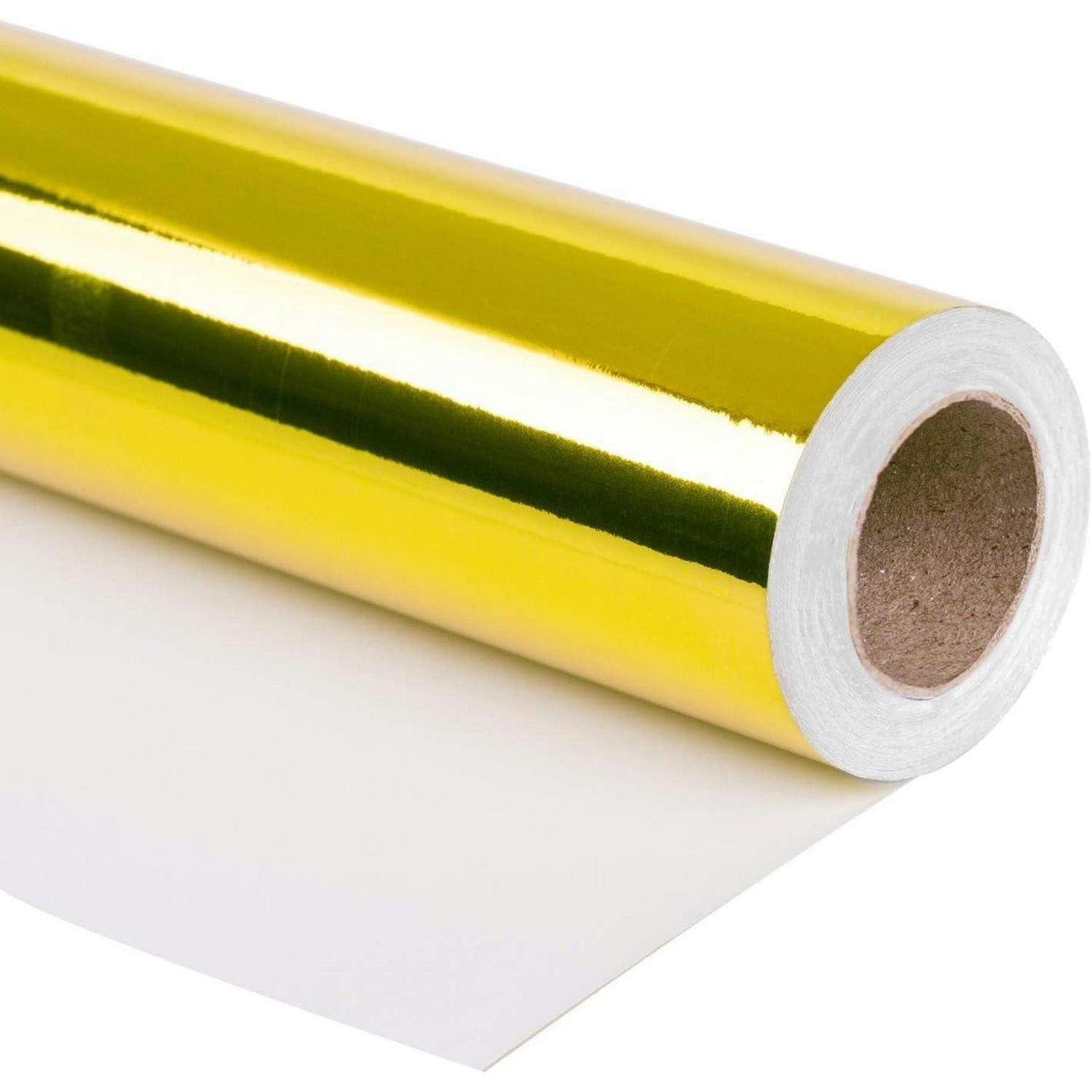 GESCHENKPAPIER Gold Metallic 76 cm x 10 m - Goldfarben, Papier (4/4/76cm)