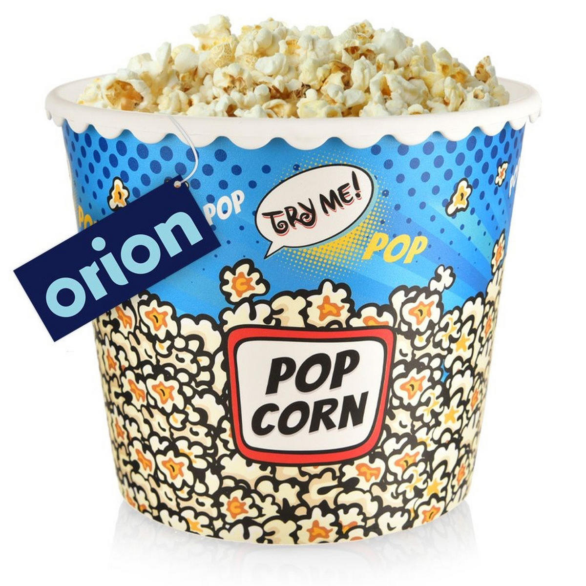 POPCORNBECHER Cinema blau - Blau, Kunststoff (17/17/14cm) - Orion 