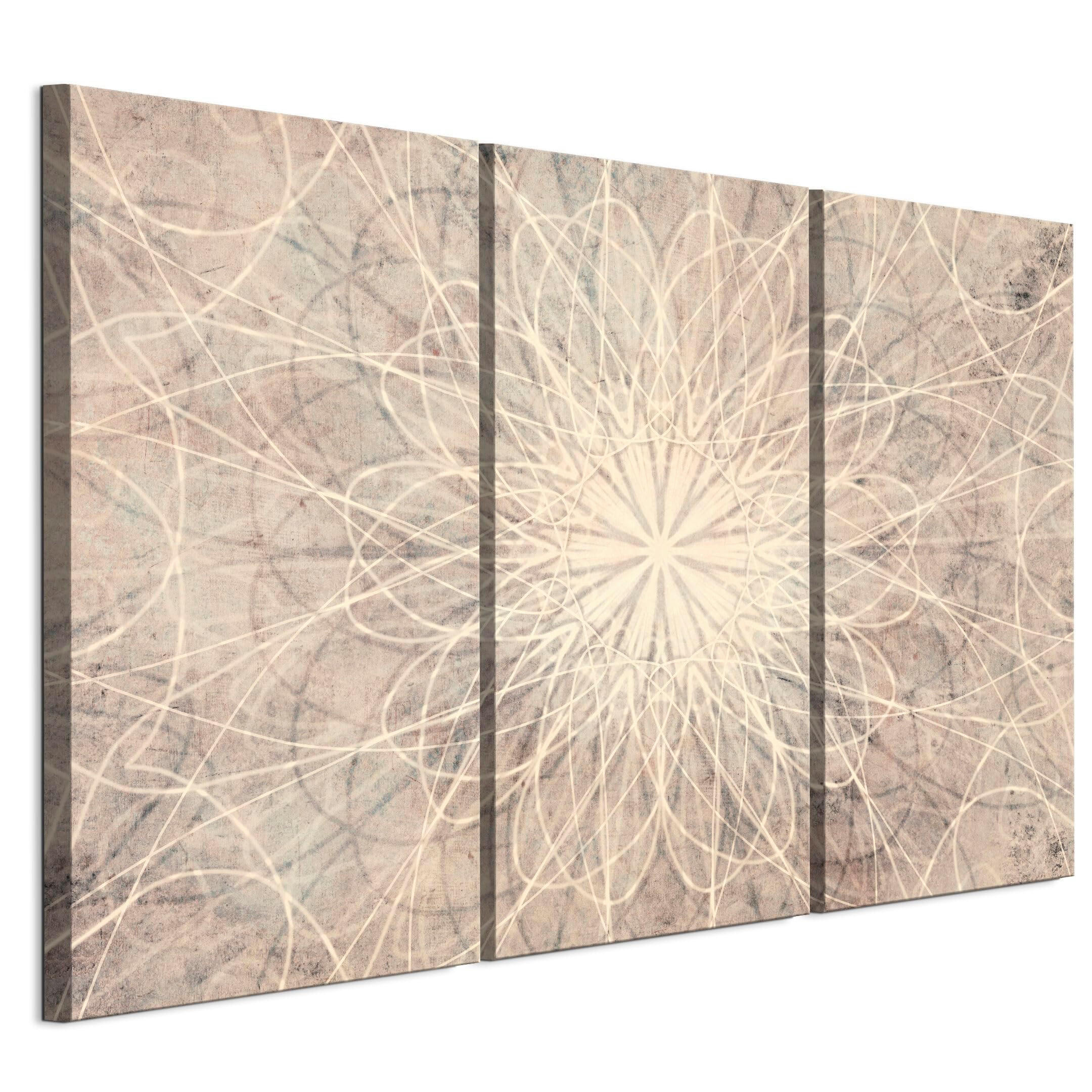 LEINWANDBILD Boho 3-tlg. 120x80 cm - Multicolor, Holz (120/80cm) - LUMASOUL