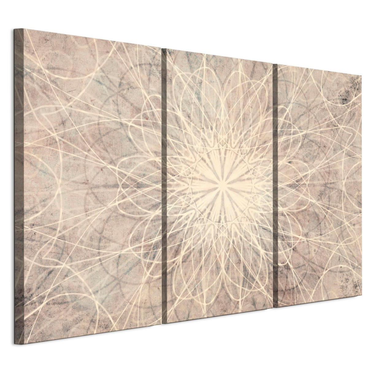 LEINWANDBILD Boho 3-tlg. 120x80 cm - Multicolor, Holz (120/80cm) - LUMASOUL