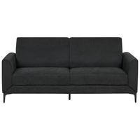 3-SITZER-SOFA schwarz Fenes - Schwarz, Textil (188/90/75cm) - Beliani