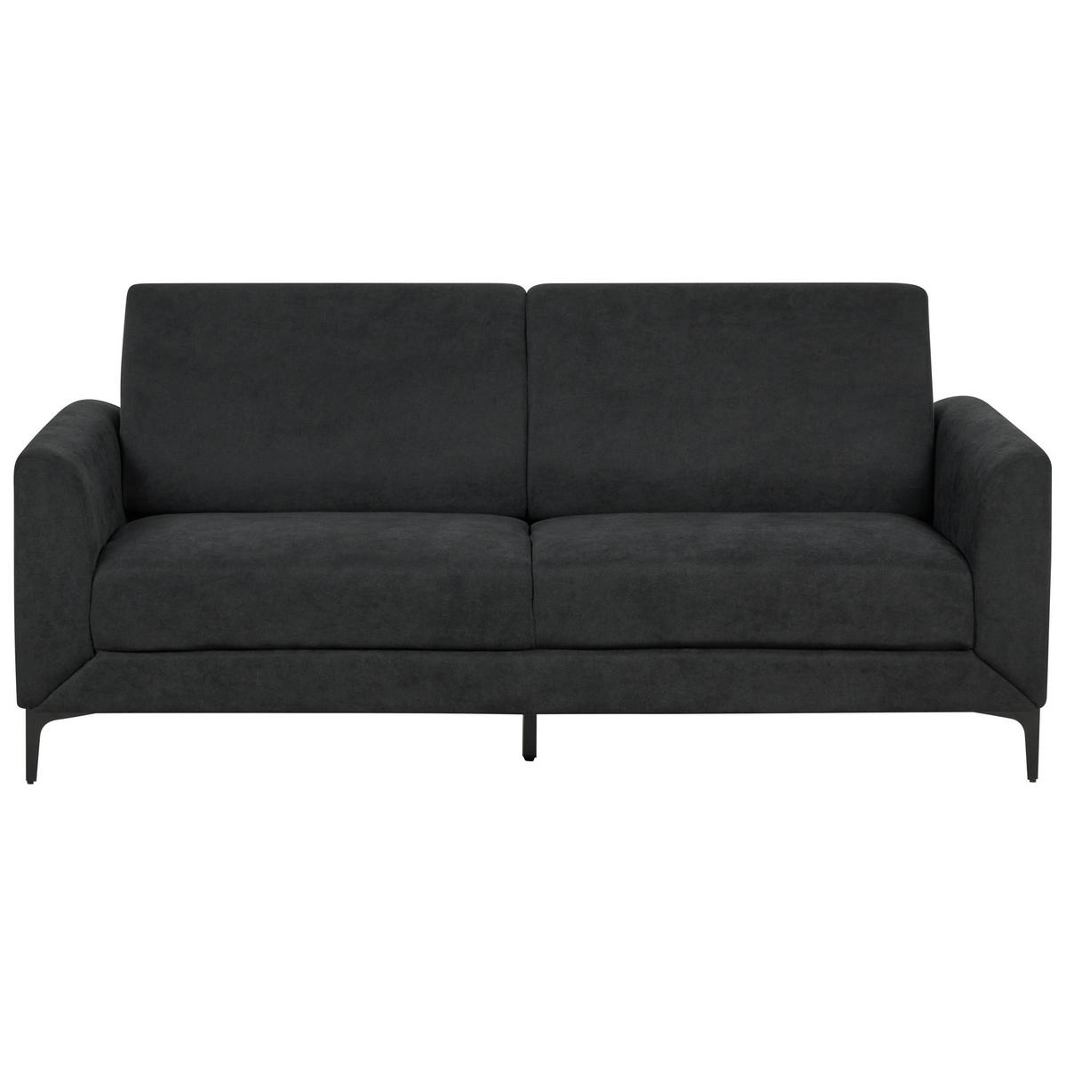 3-SITZER-SOFA schwarz Fenes - Schwarz, Textil (188/90/75cm) - Beliani