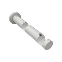 TRÄGER FÜR GARDINENSTANGEN 20 mm Ø, Platon 2-läufig, Weiß - Weiß, Metall (16/4/4cm) - INTERDECO