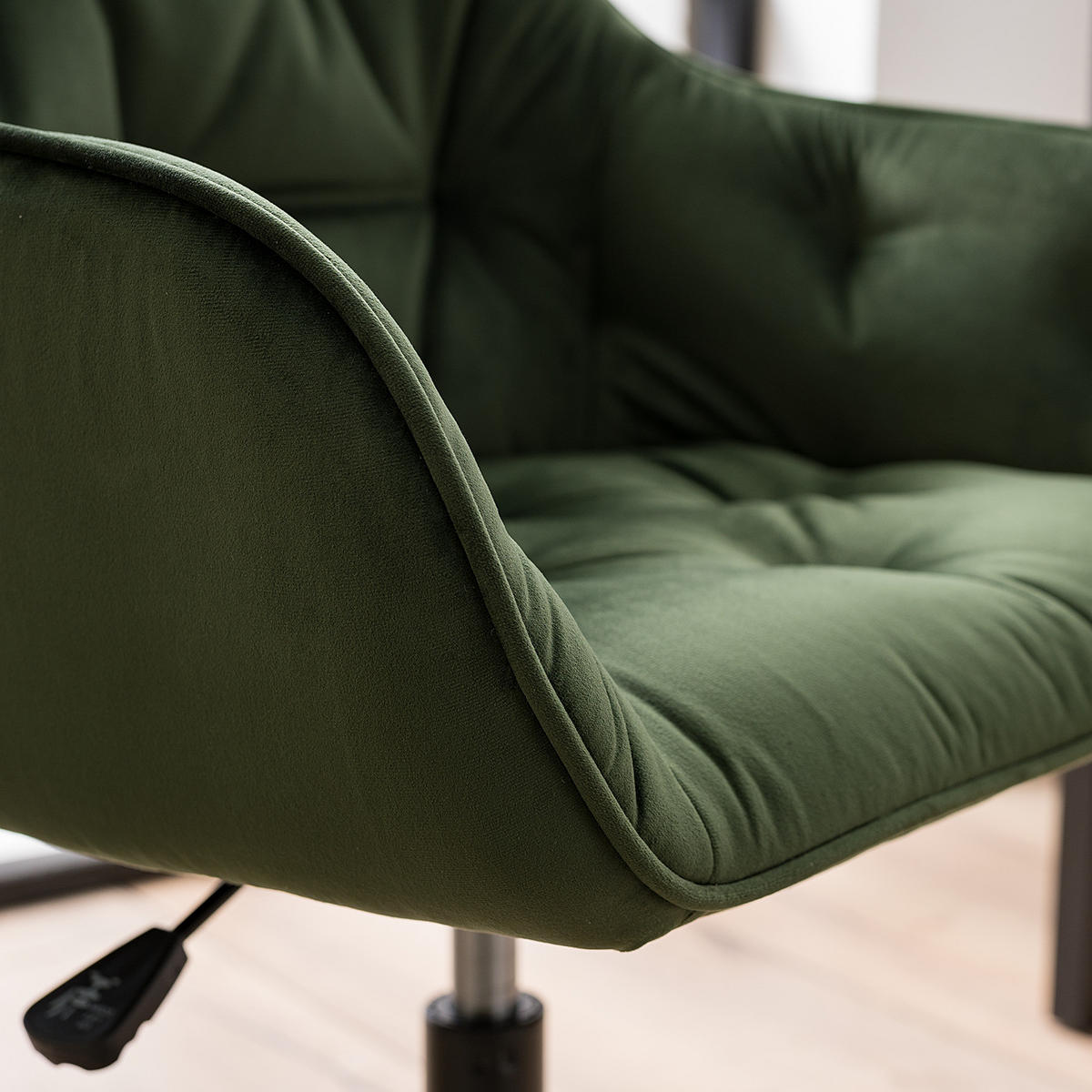 BÜROSTUHL - Dunkelgrün/Schwarz, Kunststoff/Metall (56/80/56cm) - home24