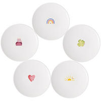 FRÜHSTÜCKSTELLER With Love bunt ø 21,2 cm 5er Set - Multicolor, Keramik (21.2cm) - Villeroy & Boch
