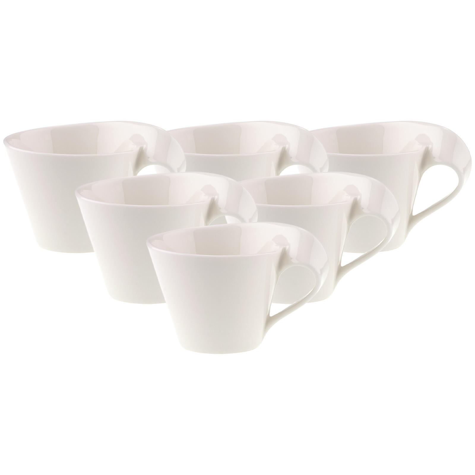 CAPPUCCINOTASSE NewWave Caffe weiß 250 ml 6er Set - Weiß, Keramik (0.25L) - Villeroy & Boch