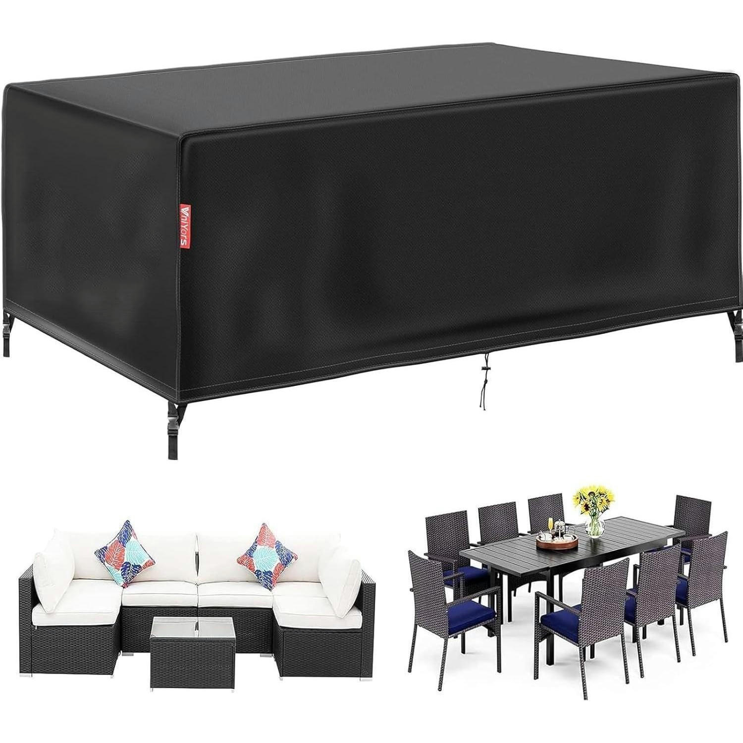 GARTENMÖBEL Abdeckung 170 x 96 x 70 cm Schwarz - Schwarz, Textil (96/70/170cm)