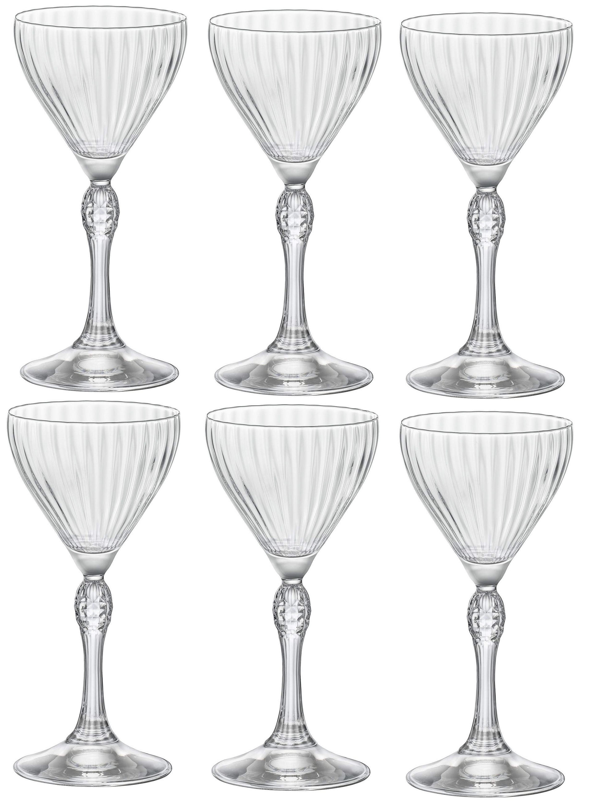LIKÖRGLAS Likörgläser America 20's 140 ml - 6 Stücke - Transparent, Glas (0.14L) - Bormioli Rocco
