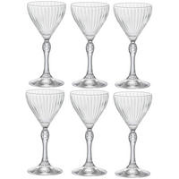 LIKÖRGLAS Likörgläser America 20's 140 ml - 6 Stücke - Transparent, Glas (0.14L) - Bormioli Rocco
