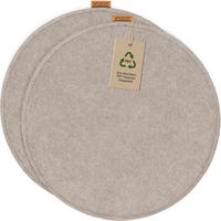 SITZKISSEN mit Antirutschnoppen 2er-Set - Beige, Textil (35/35/2cm) - Miqio Design