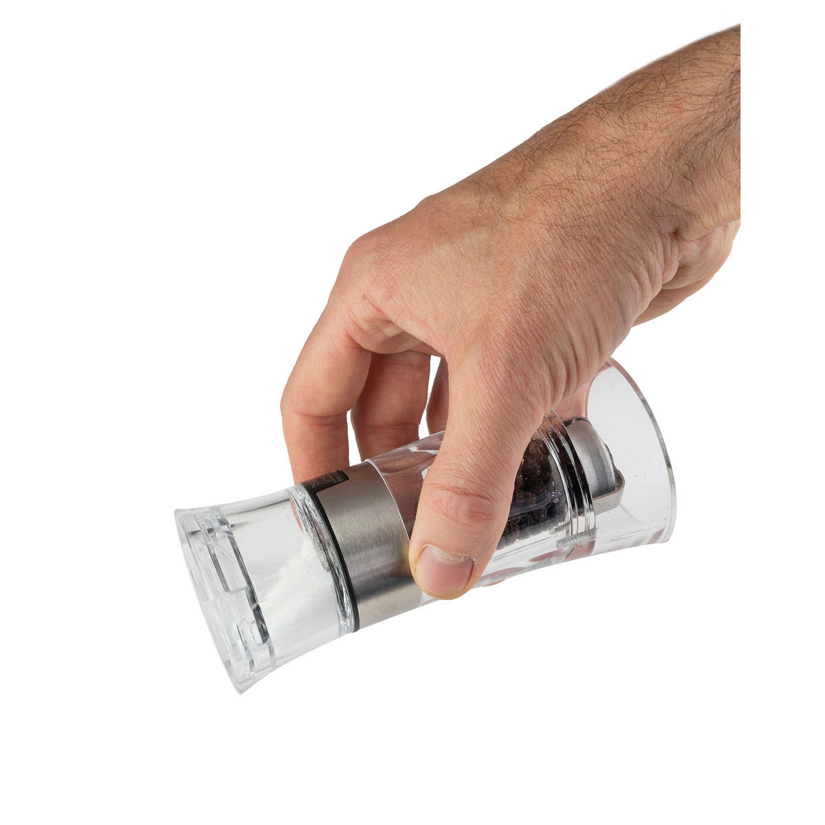 PFEFFERMÜHLE Oslo 2in1 mit Salzstreuer 13cm Acryl Stahlmahlwerk - Transparent, Kunststoff (5.8/13/5.8cm) - PEUGEOT