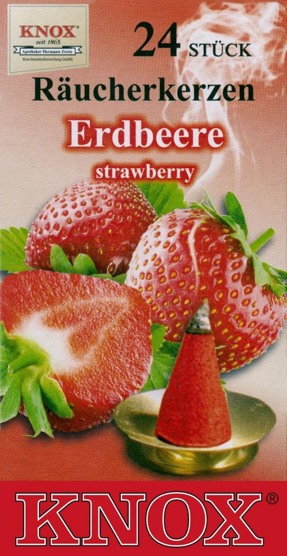 RÄUCHERKERZEN Erdbeere 24er Packung - Multicolor, Holz (6.5/2.3/12.5cm)